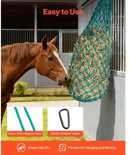 VEVOR Pakabinami šieno tinklai arkliams, 4 vnt., 0,9 m, 38 x 38 mm akutės