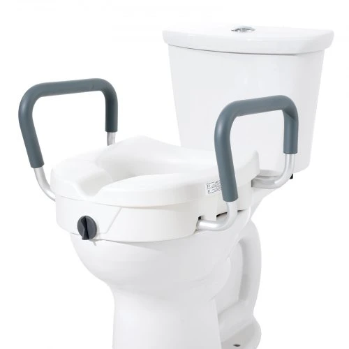 VEVOR Pakeltas tualeto sėdynės paaukštinimas, 12,7 cm, 158,7kg, apvaliems ir pailgiems unitazams