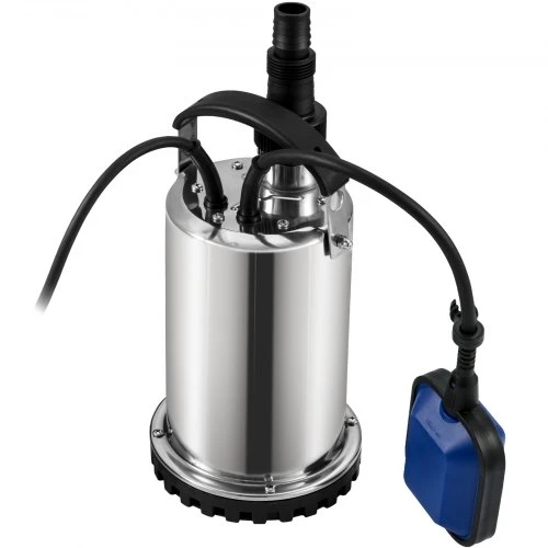 VEVOR Panardinamasis vandens siurblys, 550 W, 9500 l/val., 10 m laidas, nerūdijantis plienas
