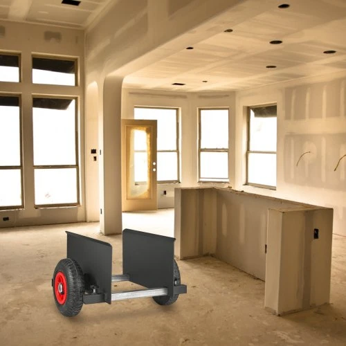 Koduva VEVOR panelių vežimėlis 272 kg gipso kartonui ir durims, su 20,32 cm pneumatiniu ratuku