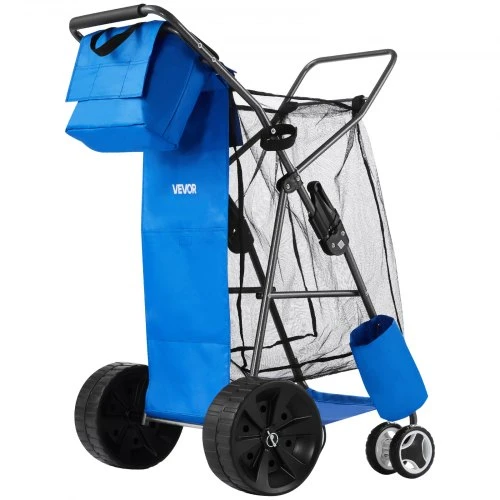 Koduva VEVOR paplūdimio vežimėlis, 75 kg, tamsiai pilkas, mėlynas, 30022-SIS