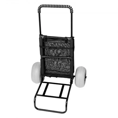 VEVOR Paplūdimio vežimėlis su dideliais ratais smėliui, 20,1" x 14,6" krovinių platforma, 9" pripučiami ratai, 165 lbs apkrova