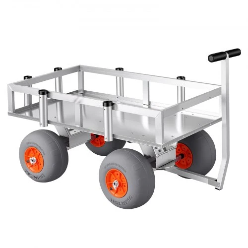 Koduva VEVOR paplūdimio žvejybos vežimėlis, 159 kg, 330 mm ratai, 6 meškerių laikikliai