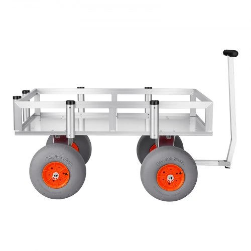 Koduva VEVOR paplūdimio žvejybos vežimėlis, 159 kg, 330 mm ratai, 6 meškerių laikikliai