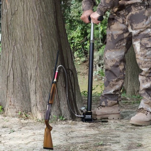 Koduva VEVOR PCP rankinė pompa, 4 pakopų, 30 MPa / 4500 PSI, su alyvos ir drėgmės filtru bei manometru