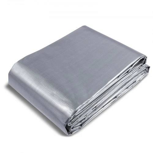 Koduva VEVOR PE tentuvas, 609,6 x 914,4 cm, 0,25 mm, sidabrinė ir ruda