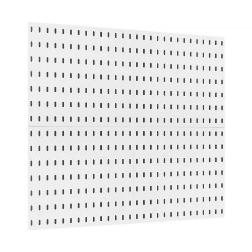 Koduva VEVOR pegboard kombinacijos rinkinys, 11 x 11 col. plastikinė perforuota plokštė, 4 panelės, balta