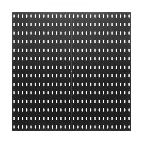 Koduva VEVOR perforuota lenta, 11 x 11 col., plastikinė, 4 panelės, su priedais, juoda