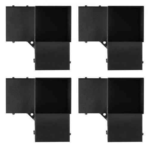Koduva VEVOR pergolos kronšteinų rinkinys 6'' x 6'' (vidinis dydis 5,6 x 5,6), 4 vnt. 3 krypčių kampiniai kronšteinai