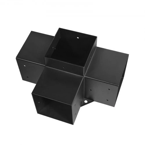 VEVOR Pergolos laikiklio rinkinys 6x6 col., 2 vnt., 4 krypčių, tvirto plieno