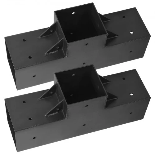 VEVOR Pergolos laikiklių rinkinys 2 vnt., T formos 4x4, 92 x 92 mm