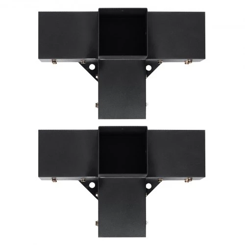 VEVOR Pergolos laikiklių rinkinys, 10,2 x 10,2 cm, vidinis dydis 9,1 x 9,1 cm, 2 vnt., 4 krypčių