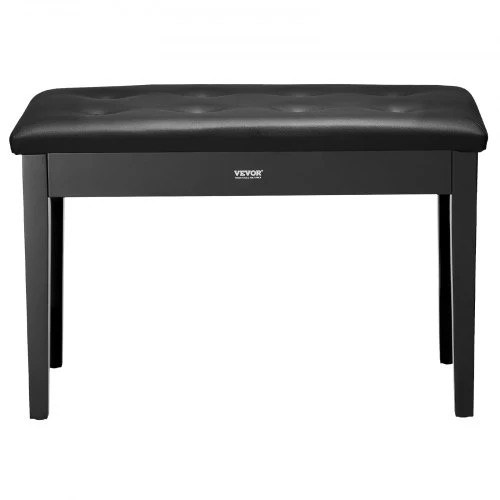 VEVOR Pianino suoliukas su daiktų saugykla, paminkštinta sėdynė, 750 x 355 x 490 mm