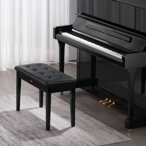 VEVOR Pianino suoliukas su daiktų saugykla, paminkštinta sėdynė, 750 x 355 x 490 mm
