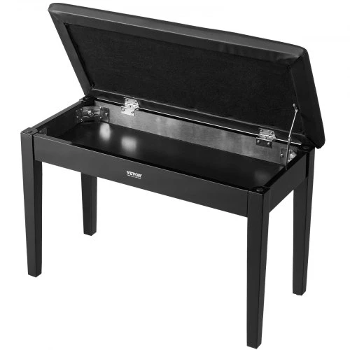 VEVOR Pianino suoliukas su daiktų saugykla, paminkštinta sėdynė, 750 x 355 x 490 mm