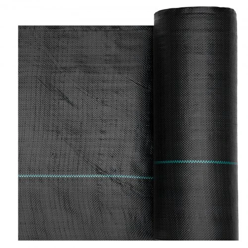 VEVOR Piktžolių barjerinė danga, 2 vnt., 0,9 x 15,2 m, juoda