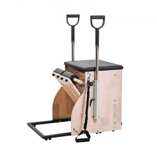 VEVOR Pilates kėdė su padalintais pedalais ir rankenomis, buko medienos rėmas