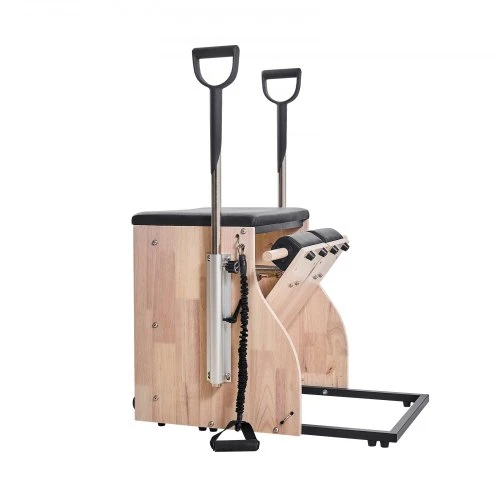 VEVOR Pilates kėdė su padalintais pedalais ir rankenomis, buko medienos rėmas