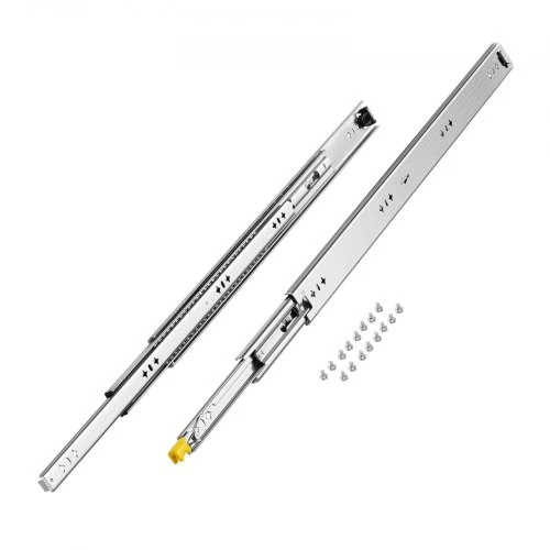 VEVOR Pilno ištraukimo stalčiaus bėgeliai, 30 col. / 750 mm, 250 lb apkrova, su užraktu, rutuliniai, šoniniai