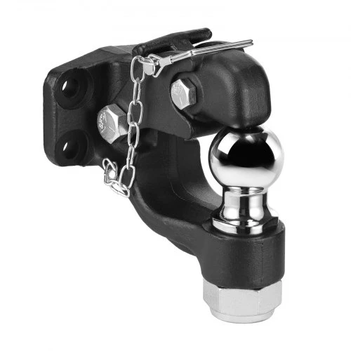 VEVOR Pintle hook HSHTG-02SQ, 2 colių prikabinimo rutulys, juodas