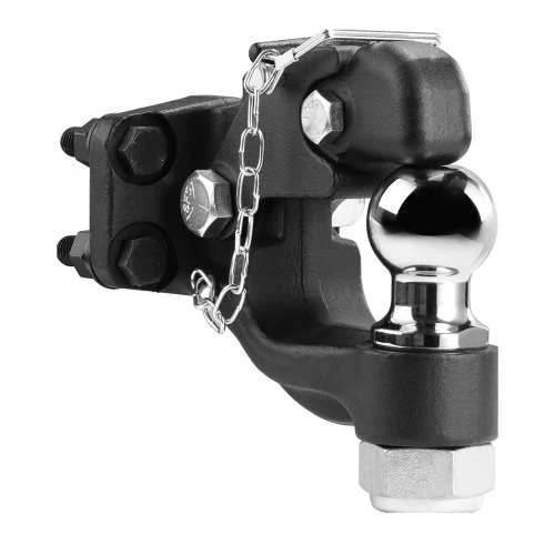 VEVOR Pintle hook HSHTG-02SQ, 2 colių prikabinimo rutulys, juodas