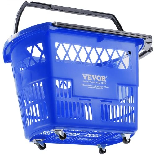 Koduva VEVOR pirkinių krepšiai su ratukais, 6 vnt., 39 l, mėlyni