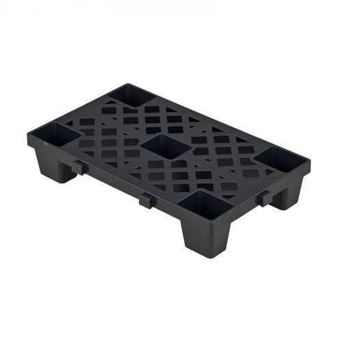 Koduva VEVOR plastikinės paletės, 6 vnt., 500 x 305 x 100 mm, juodos