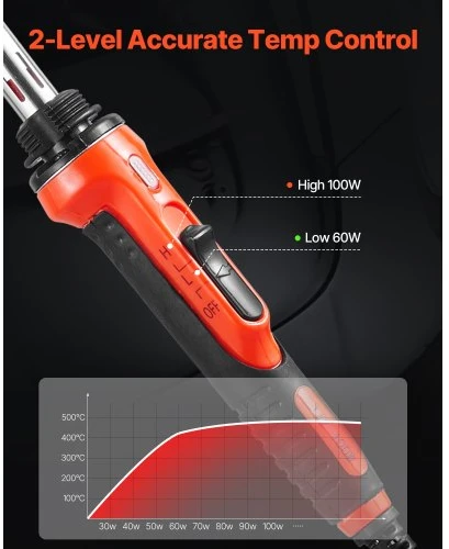 VEVOR Plastiko suvirinimo rinkinys, 60 W / 100 W, XCER-01