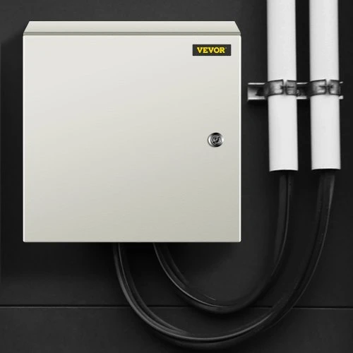 VEVOR Plieninė elektrinė dėžė NEMA 4X, 40x40x15 cm, IP66, su montavimo plokšte