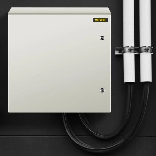 VEVOR Plieninė elektros spinta 60 x 60 x 20 cm, NEMA 4X, IP66, su montavimo plokšte