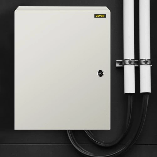 VEVOR Plieninė elektros spinta NEMA 4X, 50 x 40 x 15 cm, IP66, su montavimo plokšte