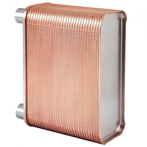 Koduva VEVOR plokštelinis šilumokaitis, 60 plokščių, 1/2" BSP FPT, 316L nerūdijantis plienas