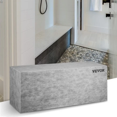 VEVOR Plytelių dušo suoliukas, 120 x 40 x 50 cm, 200 kg, stačiakampis