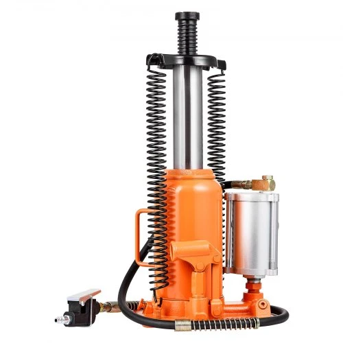 VEVOR Pneumatinis hidraulinis butelinis domkratas, 20 t, 260–495 mm, oranžinis