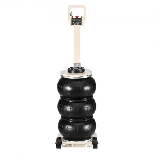 VEVOR Pneumatinis keltuvas, 3 t trigubos pagalvės, iki 450 mm, su reguliuojama ilga rankena