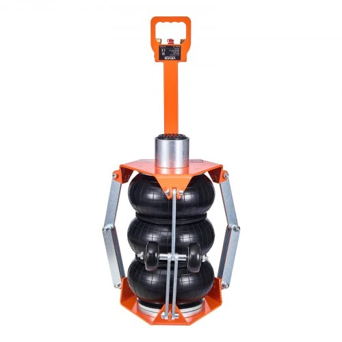 VEVOR Pneumatinis keltuvas, 3 t trijų maišų air jack, iki 470 mm, su atramine strype ir reguliuojama rankena