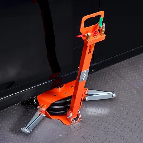 VEVOR Pneumatinis keltuvas, 3 t trijų maišų air jack, iki 470 mm, su atramine strype ir reguliuojama rankena