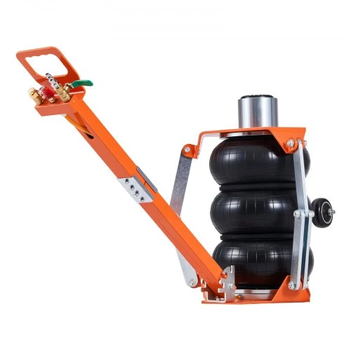 VEVOR Pneumatinis keltuvas, 3 t trijų maišų air jack, iki 470 mm, su atramine strype ir reguliuojama rankena