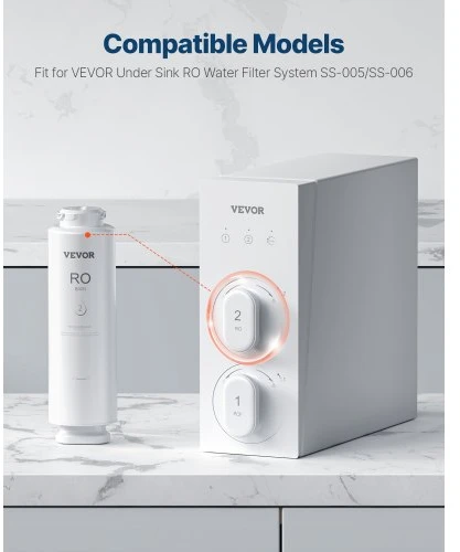 VEVOR Po kriaukle montuojamas vandens filtras, SS-009, 800 GPD, 11 pakopų, suderinamas su SS-006