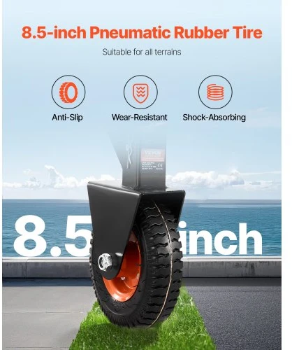 VEVOR Priekabos manevravimo vežimėlis QYC300-VB, 136 kg, su 47,6 mm ir 50,8 mm rutuliais
