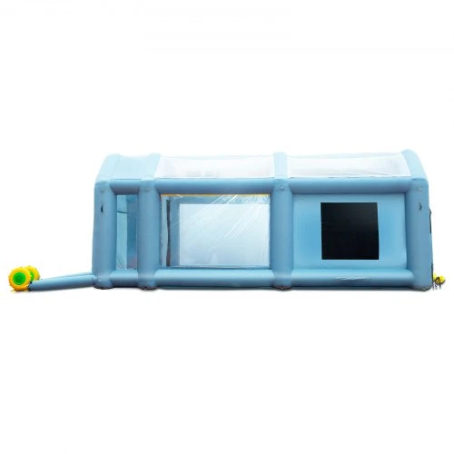 VEVOR Pripučiama dažymo kabina automobiliams, 610 cm x 305 cm x 244 cm, filtrų sistema, 2 pūstuvai