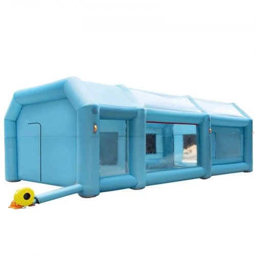 VEVOR Pripučiama dažymo kamera automobiliui, 7 x 4 x 2,5 m, filtrų sistema, 2 pūstuvai