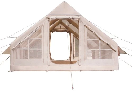 Koduva VEVOR pripučiama palapinė stovyklavimui, 5-8 vietų, smėlio spalvos, 4 x 3 x 2 m