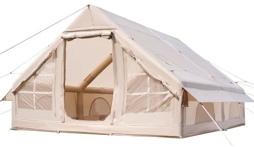 Koduva VEVOR pripučiama palapinė stovyklavimui, 5-8 vietų, smėlio spalvos, 4 x 3 x 2 m