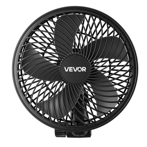 Koduva VEVOR prispaudžiamas ventiliatorius augalams, įkraunamas, juodas, 1 vnt.