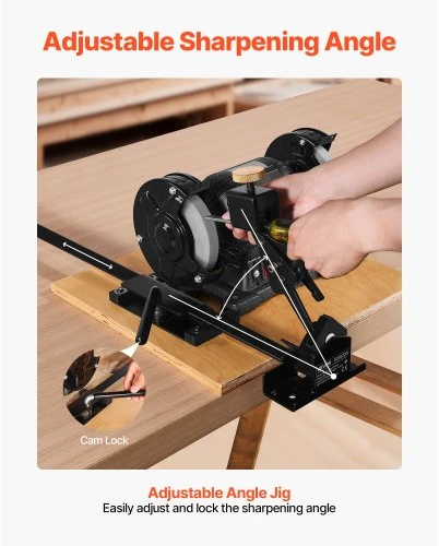 Koduva VEVOR Pro Grind galandymo sistema, daugialypis galandymo laikiklis 152 mm ir 203 mm stendiniam šlifuokliui
