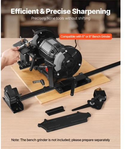 Koduva VEVOR Pro Grind galandymo sistema, daugialypis galandymo laikiklis 152 mm ir 203 mm stendiniam šlifuokliui
