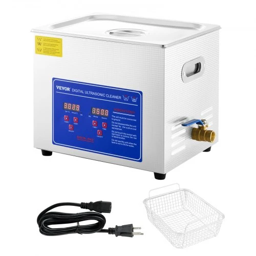 VEVOR Profesionalus ultragarsinis valiklis, 10 l, 304 nerūdijantis plienas, 40 kHz