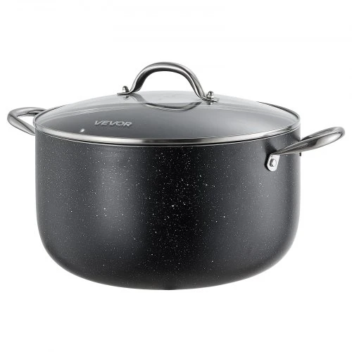 Koduva VEVOR puodas LY-12QT, 11,4 l, aliuminis, su stikliniu dangčiu