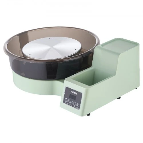 Koduva VEVOR puodžiaus žiedimo ratas su pedalais, 450 W, 36 ir 28 cm, 30–300 aps./min, žalias